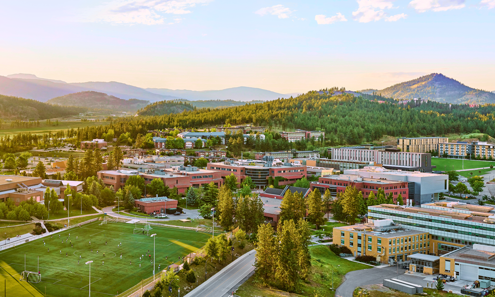 An aerial look at UBC Okanagan's campus.